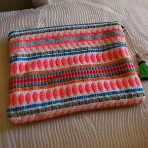 Lovestitch embroidered clutch